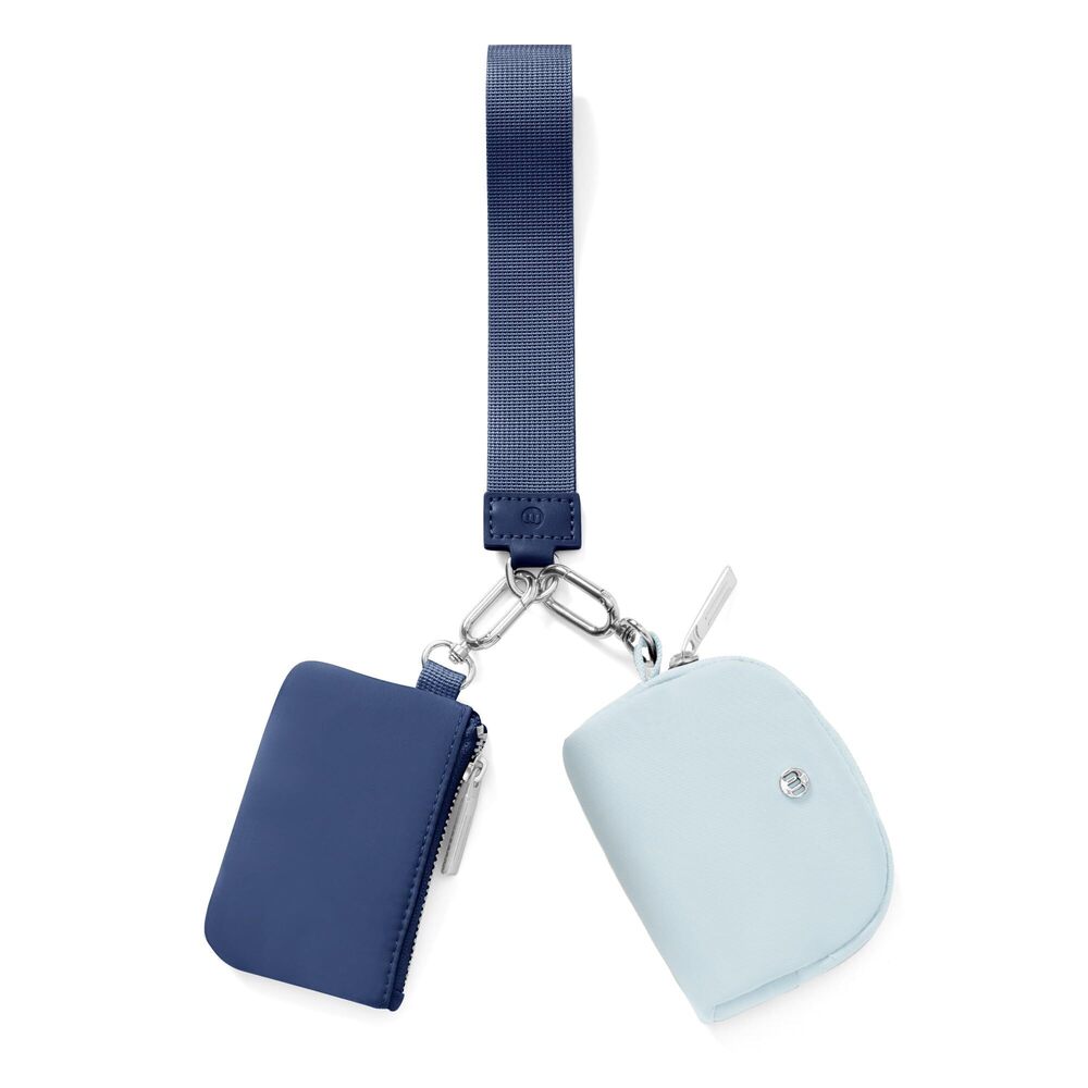 5372 Mini Zip Around Wristband Wallet Dual Pouch Wristband Portable Wallet
